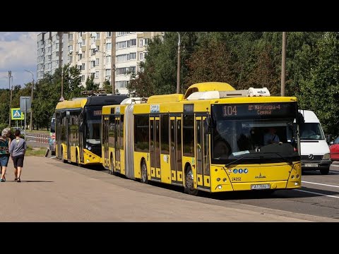 Видео: Інфарматор Мінск Ау́тобус Машрут 104. (ДС Малінау́ка 4-Дс Сеніца)