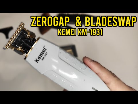 Видео: Kemei KM-1931 Учебное пособие по нулевому зазору и модификации лезвия!