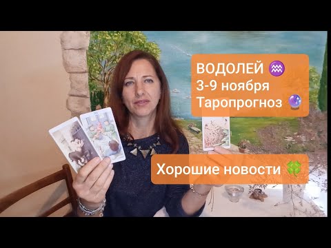 Видео: ВОДОЛЕЙ♒ 3-9ноября 🍀 Важные новости💌 #водолейпрогноз #тароводолей #tarotreading 