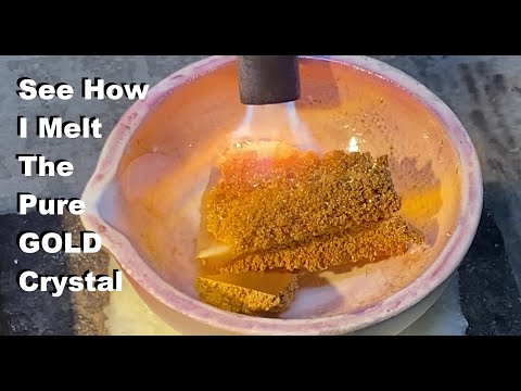 Видео: Переплавка чистого золота в слитки