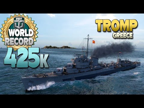 Видео: НОВЫЙ эсминец Tromp Мировой рекорд - World of Warships
