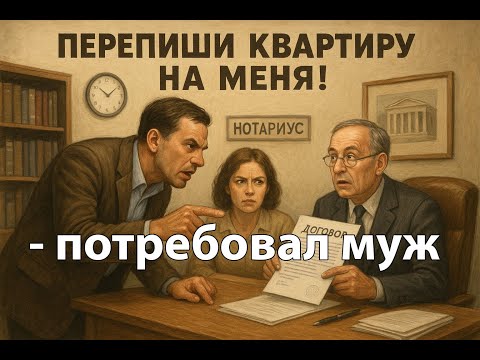 Видео: Перепиши квартиру на МЕНЯ!" - потребовал муж. У нотариуса его ждал "сюрприз".