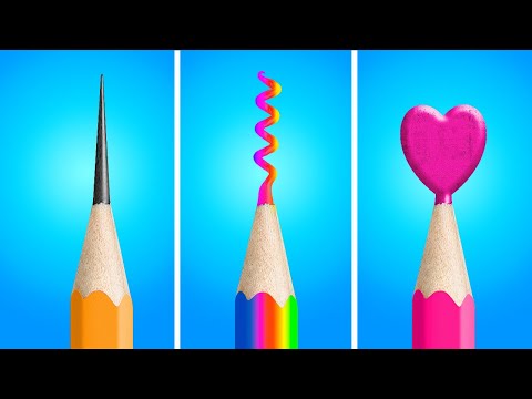 Видео: ЧЕЛЛЕНДЖ ПО РИСОВАНИЮ || Невероятные техники рисования для улучшения ваших навыков от 123 GO!