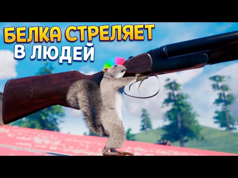 Видео: БЕЛКА СТРЕЛЯЕТ ВО ВСЁ ( Squirrel with a Gun )
