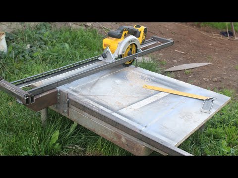 Видео: Пила торцовочная с протяжкой Самодельная