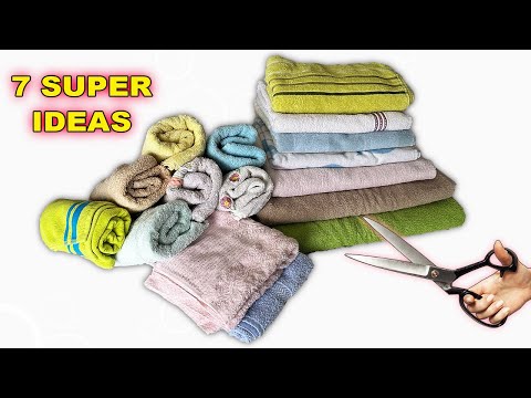 Видео: 7 лучших идей из старых и дешевых полотенец! Быстро и просто! Любой может это сделать!