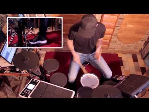 Видео: Уроки игры на барабанах: "Брейк в стиле Omar Hakim".