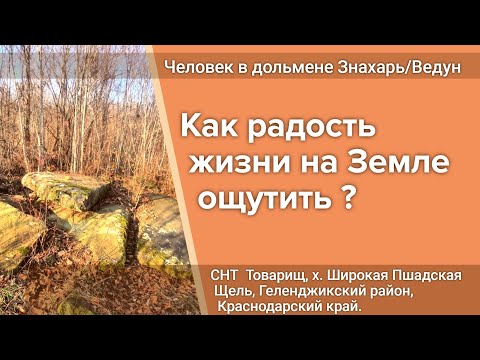 Видео: Человек в дольмене Знахарь. Как радость жизни на земле ощутить?