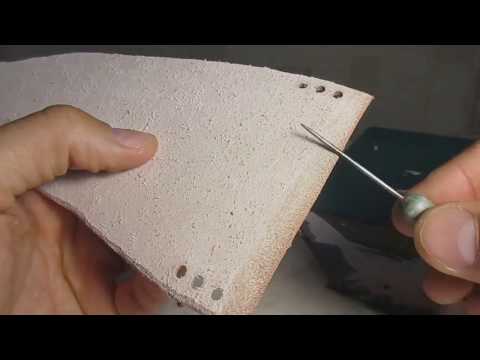 Видео: Шьем финские ножны "по-мокрому" :-)/I make scabbard for puukko