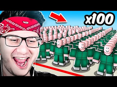 Видео: 100 подписчиков, но ИГРА В КАЛЬМАРА в РОБЛОКС (Roblox)