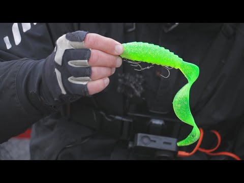 Видео: На рыбалку! LEX Cone Grub - приманка на щуку поздней осенью.
