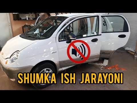 Видео: Полний Шумоизоляция Chevrolet MATIZ 2020