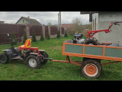 Видео: Мотоблок МТЗ 012 уезжает к другому хозяину.Лучше плохо ехать,чем хорошо идти.Работаем на клубнике.