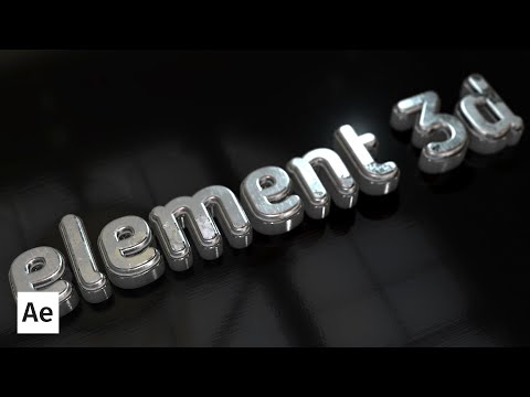 Видео: Работа с плагином Element 3D в After Effects