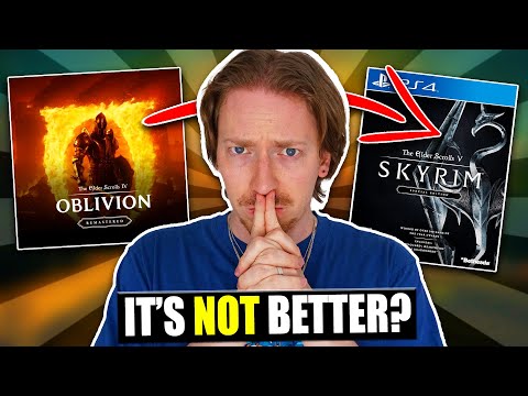 Видео: Итак, я попробовал поиграть в Skyrim ПОСЛЕ Oblivion Remastered...