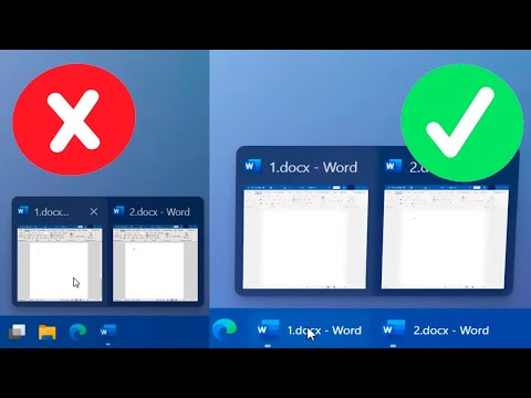 Видео: Как открыть Word  в новой вкладке на панели задач Windows 11.Office открывает файлы в одном окне