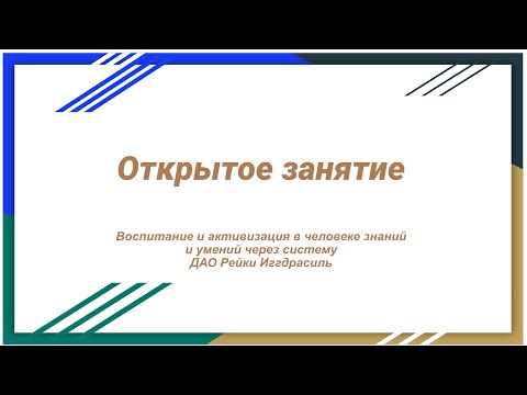 Видео: Воспитание и активизация в человеке знаний через систему ДАО Рейки Иггдрасиль, 08 ноября 2024 года