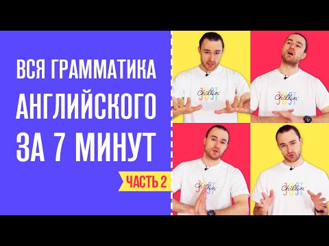 Видео: Вся Грамматика Английского Языка за 7 минут / Часть 2