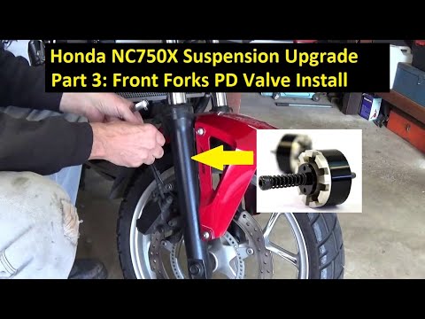 Видео: Honda NC750X — Модернизация подвески — Часть 3: Модернизация передней вилки — Установка клапана PD