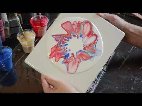 Видео: Про моющуюся краску для Fluid Art продолжение