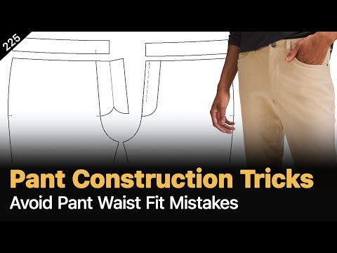 Видео: Секрет тонкой талии в брюках | Понимание конструкции брюк