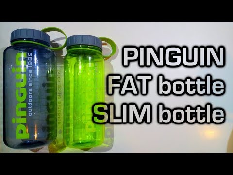 Видео: Бутылки для воды FAT и SLIM компании PINGUIN