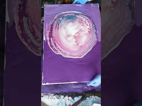 Видео: #120 Акриловая заливка от А до Я. Облака.