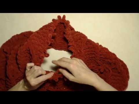 Видео: Женский жилет из пряжи Ализе Пуффи Файн. Часть 4. Воротник и обвязка.