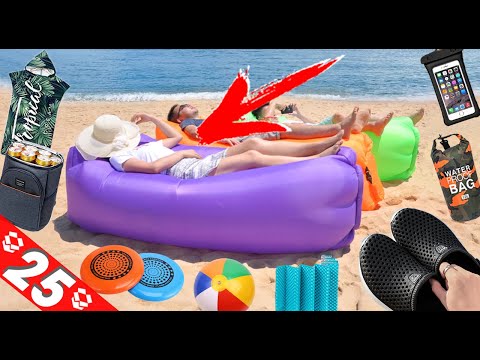 Видео: ✅25 ПЛЯЖНЫЕ ТОВАРЫ с Алиэкспресс 2021 | Пляжные игры | Товары для отдыха на пляже с  Aliexpress 2021