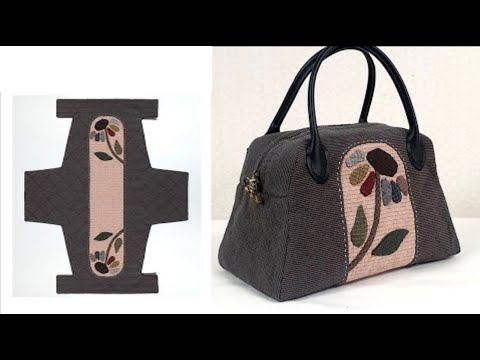 Видео: Изготовление стёганых сумок, Бесплатные шаблоны стёганых сумок, Шаблоны для создания сумок