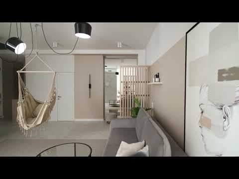 Видео: Румтур по квартире с планировкой open space: проект дизайнера Татьяны Митевой