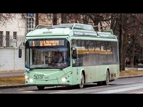 Видео: Информатор троллейбусного маршрута 1 г.Минска (голос Александр Крапиневич)