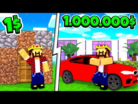 Видео: ДОМ ЗА 1$ ПРОТИВ ОСОБНЯКА ЗА 1.000.000$ В МАЙНКРАФТ!