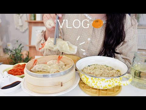 Видео: SUB) Утешение пельменями с креветками🍤 после провала | Повторно Gyesong Juak & уютная еда