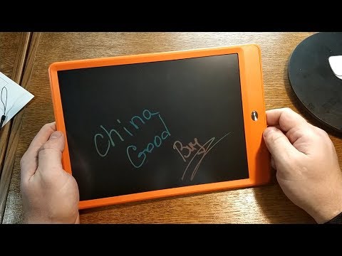 Видео: Электронный планшет для рисования с цветным дисплеем J.ZAO JZ10LC из JD. №508