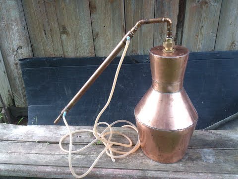 Видео: Самодельный медный перегонный куб. Kentucky style self made copper moonshine pot still. How to build