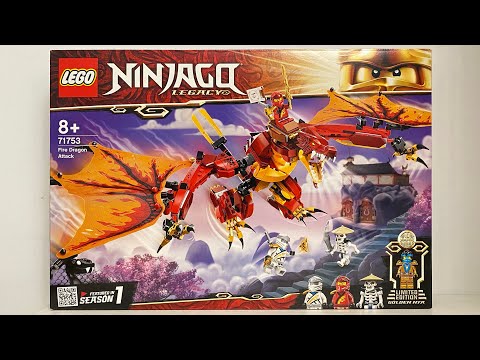Видео: ОБЗОР ЛЕГО НИНДЗЯГО 71753 Атака Огненного Дракона LEGO NINJAGO LEGACY Fire Dragon Attack Дракон Кая