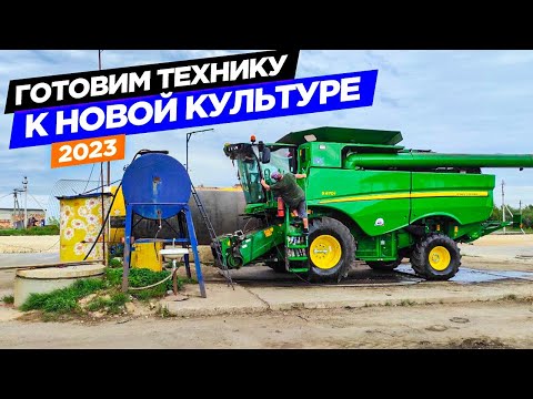 Видео: ТО John Deere 8335r и Fliegl, замена дек на JD-660/670i. Травимся с Лехой химозой из 90-х.