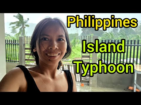 Видео: Филиппинский тайфун на острове Себу