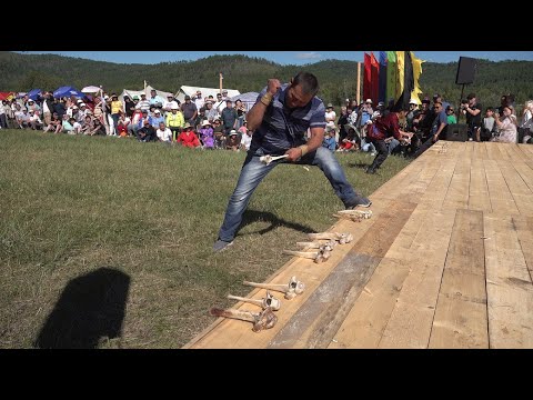 Видео: Агинская баранина на камнях  Спортивные состязания