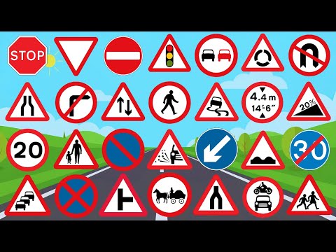 Видео: 50 основных дорожных знаков, которые нужно знать перед экзаменом по вождению