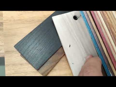 Видео: Морилка для дерева. Образцы видов морилок (красителя) на ясене. Видео 1