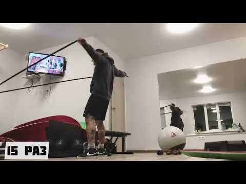 Видео: Упражнения с борцовской резиной. Тренировка с борцовской резиной на все тело. ОФП для борцов