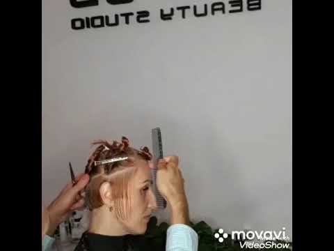 Видео: Женская стрижка.Масив,линия,слои.