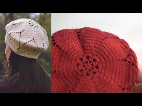 Видео: Берет крючком  Как связать и рассчитать берет Ч1  beret knitted