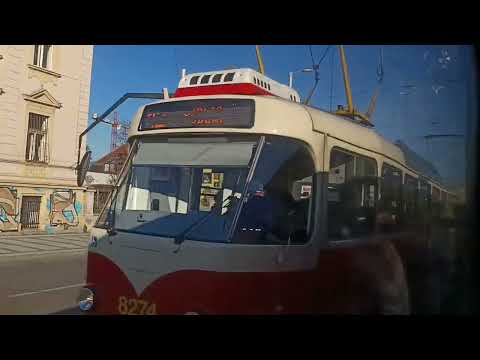 Видео: 406 .6 11 25. Praha 6-7. Маршрут трамвая 26.