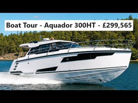 Видео: Экскурсия на лодке Aquador 300HT — 299 565 фунтов стерлингов
