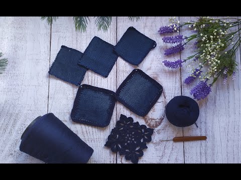 Видео: Кардиган "Jeans". Крючок+ткань. Часть 2. Вяжем мотив 1-3 ряды.