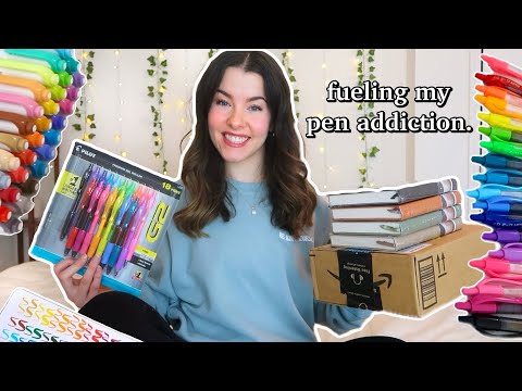 Видео: Канцелярские товары!!🖊️📚🌈✨ (РАСПАКОВКА + ОБРАЗЦЫ) | ручки mildliners, ручки-кисти Pentel Sign, ру...