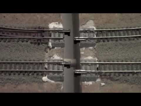 Видео: Укладка рельс на стыке модулей. V2.0